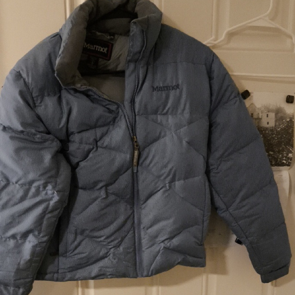 Marmot Quilted Blue Jacket